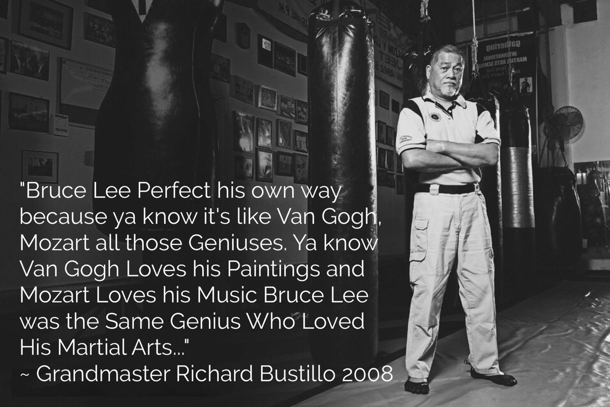 bruceleedragon1's tweet image. A Beautiful Bruce Lee Quote From One of #BruceLee 's Original #LA Chinatown Jun Fan Kung👊🏼Fu Students Richard Bustillo:📸"Bruce Lee Perfect His Own Way...🖌🎼👊🏼