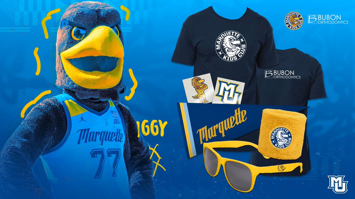 Marquette Athletics (@muathletics) on Twitter photo 2️⃣ 5️⃣-2️⃣ 6️⃣ Kids Club memberships pres. by <a href="/BubonOrtho/">Bubon Orthodontics</a> are on sale NOW for just $2️⃣ 5️⃣ !
All members receive the items shown in addition to:
☝️ FREE 🎫 to a select #MUBB home game
Exclusive experiences
Online activities and more
Join the Kids Club TODAY: 2️⃣ 5️⃣-2️⃣ 6️⃣ Kids Club memberships pres. by <a href="/BubonOrtho/">Bubon Orthodontics</a> are on sale NOW for just $2️⃣ 5️⃣ !
All members receive the items shown in addition to:
☝️ FREE 🎫 to a select #MUBB home game
Exclusive experiences
Online activities and more
Join the Kids Club TODAY: