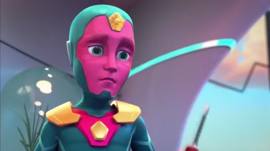 funkycave's tweet image. whaaatt??? my two favourite robots will appear in the show??? no way, hope to see more arts with them, 'cus they deserve it!!! &lt;333
also, Sam as Captain America!!!!
#Vision
#ultron
#capitanamerica
#samwilson
#IronManandhisAwesomeFriends