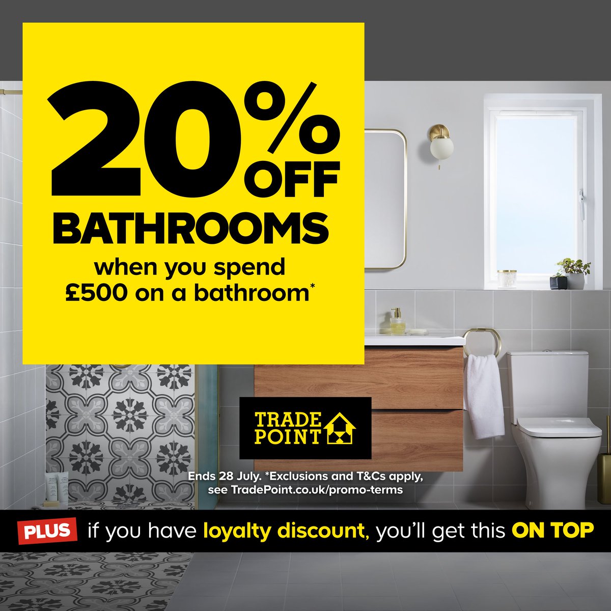 SNIPEFnews's tweet image. Our partner TradePoint has a range of promotions currently on offer, including 20% off bathrooms when you spend ยฃ500.
The offer runs until 28 July and SNIPEF members will also receive their usual 10% discount on top of the promotion.
Don't have a TradePoint card? Members canโฆ