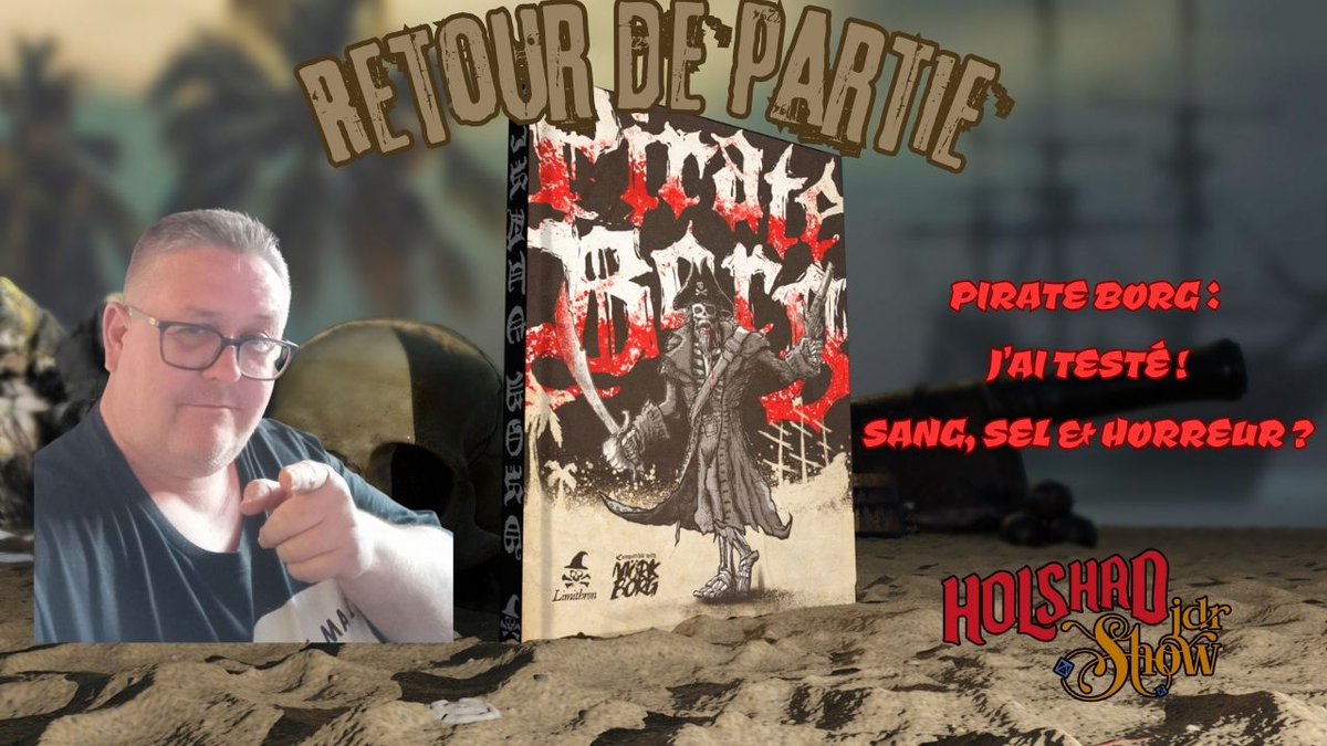 Ahoy moussaillons ! Je vous embarque aujourd'hui pour un retour de partie sur un #jdr qui a fait couler de l'encre (et du sang !) : Pirate Borg !
youtube.com/watch?v=_IIPGs…
#pirateborg