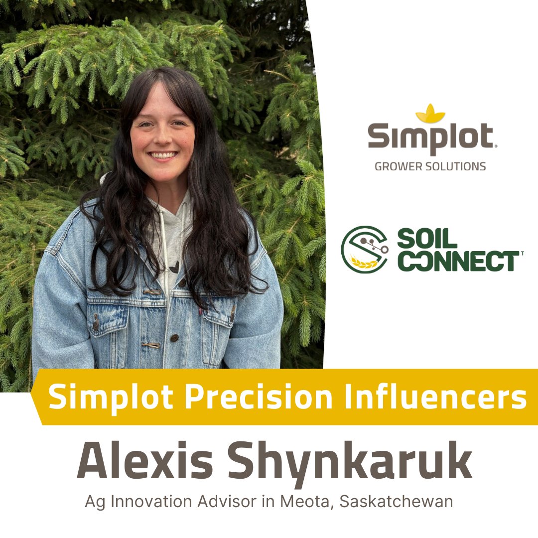 Simplot Precision Influencer: Alexis Shynkaruk, Ag Innovation Specialist | Meota &amp; Hamlin, SK 
Alexis is a member of our Ag Innovation team who works closely with growers on Soil Connect. Her mission, helping customers get the best return on investment possible from their fields.