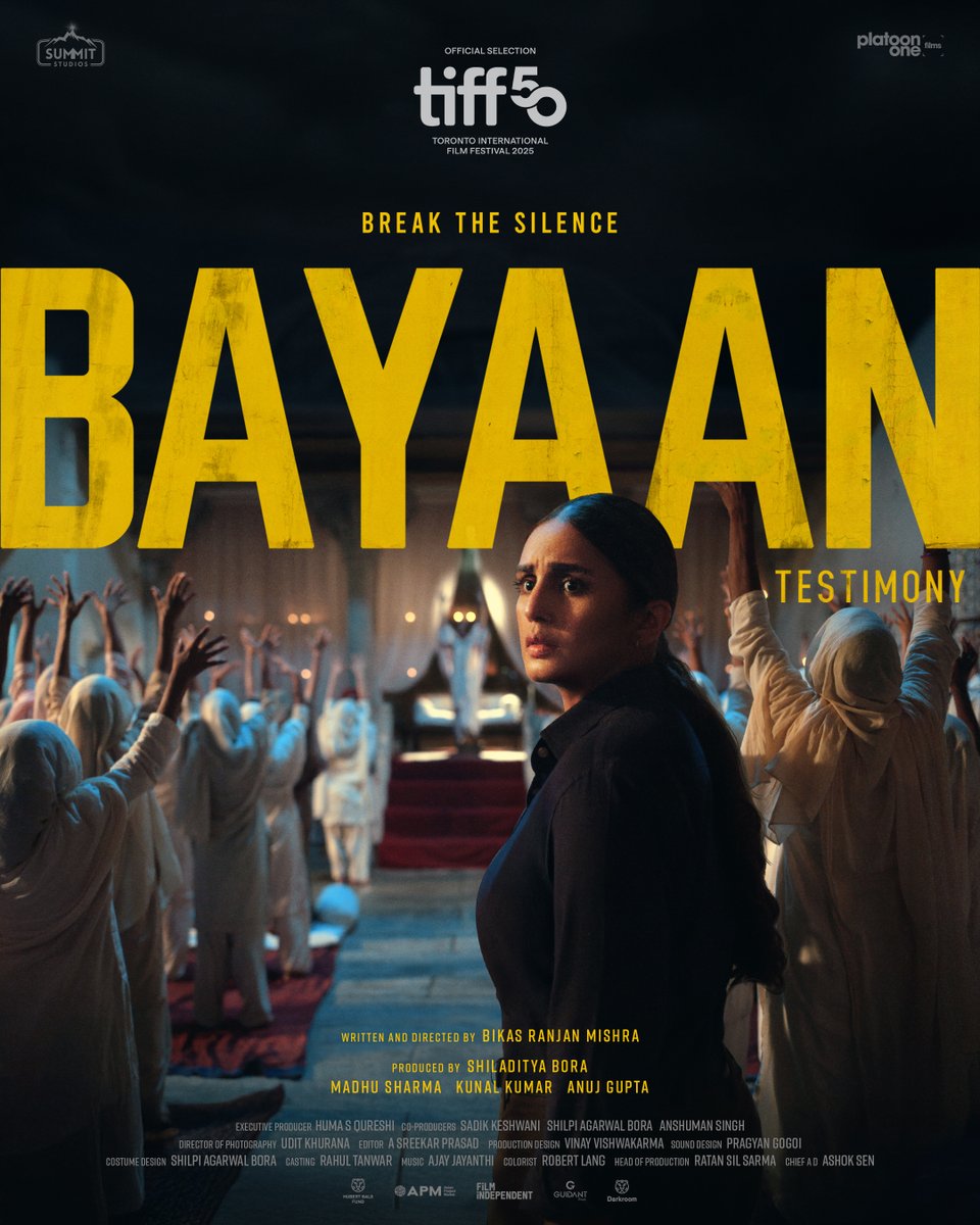 Our most ambitious film till date. B A Y A A N.

The only film from India selected in the prestigious Discovery section at the <a href="/TIFF_NET/">TIFF</a> 

With a rich history of launching filmmakers such as Christopher Nolan, Alfonso Cuaron, Barry Jenkins, DISCOVERY programme at TIFF offers a