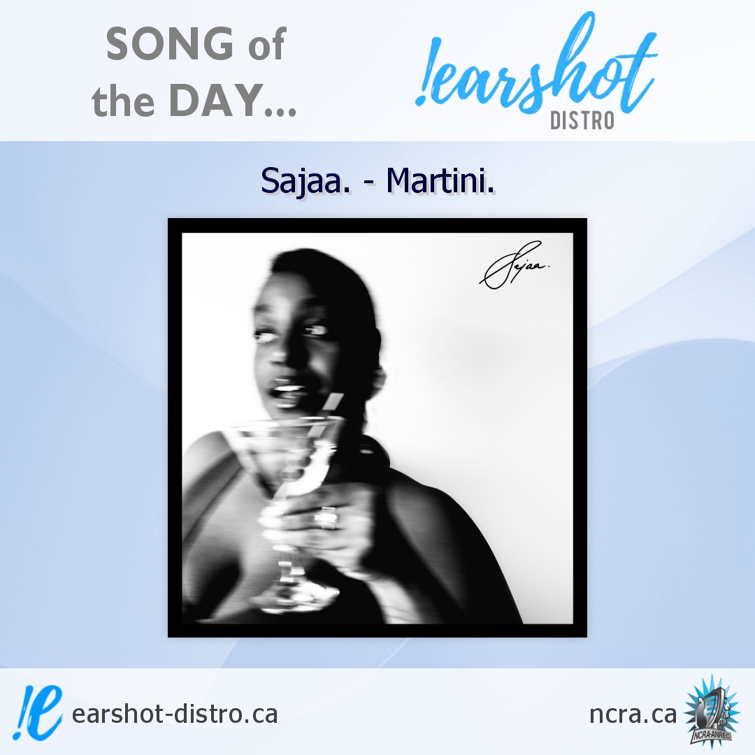 Our #EarshotSongOfTheDay is 'Martini.' by <a href="/sajaainlife/">sajaa.</a> - a poignant R&amp;B ballad recounting a bittersweet final goodbye, with purely classic production &amp; performances, from this #Montréal artist.

More: sajaaofficial.com
#earshotdistro #musicdistro