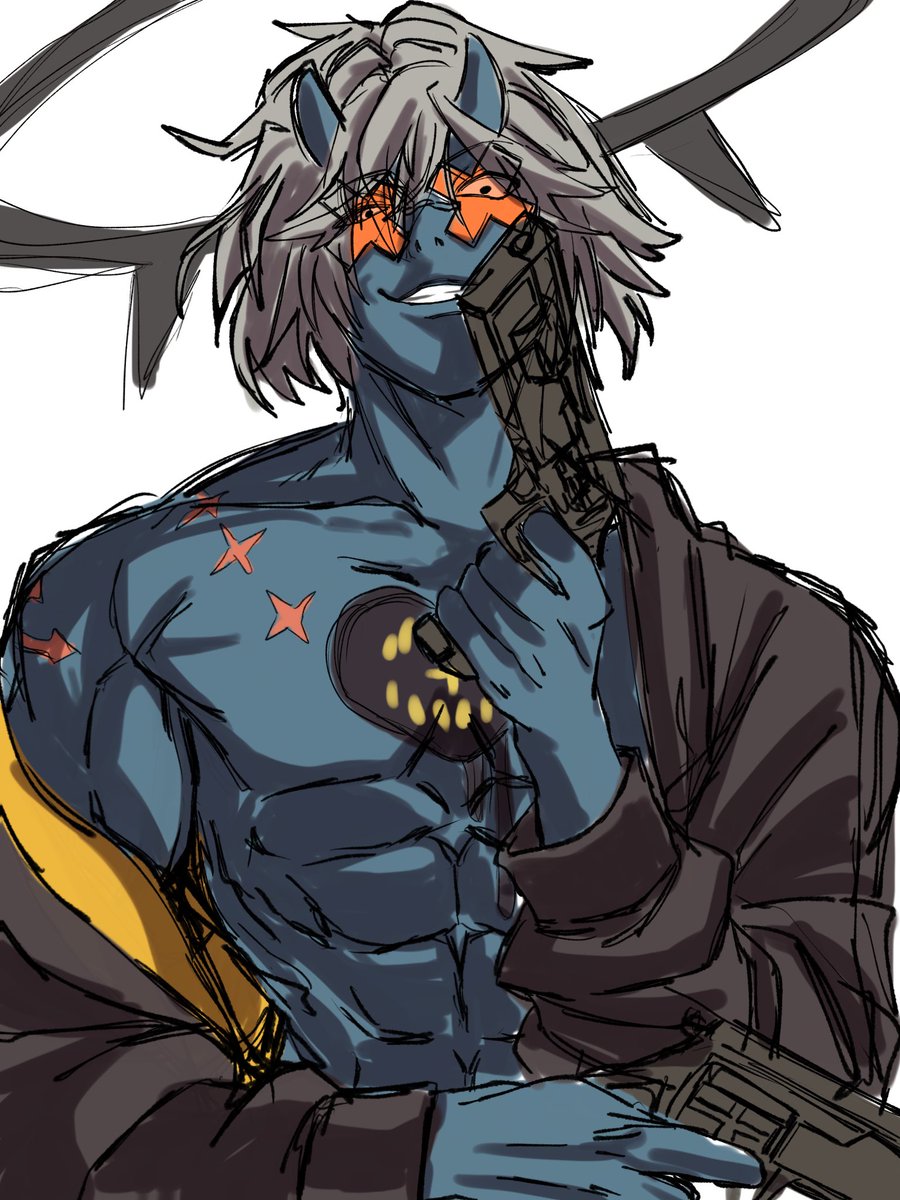 takatyanman1206's tweet image. 依頼絵のラフ