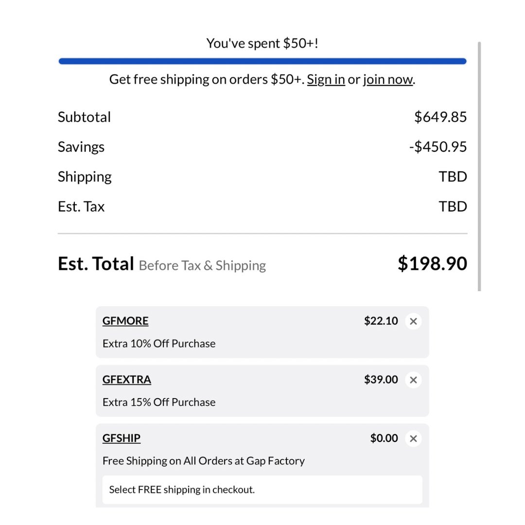 🔥GO!!!! CRAZY GAP CLEARANCE

Use codes 
GFMORE
GFEXTRA
GFSHIP 

bit.ly/46TFI4k

ad