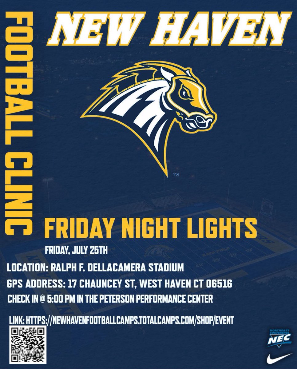 TravisBersch's tweet image. I will be competing @UNewHavenFB on Friday July 25th. @CoachCirino21 @ZettsTim