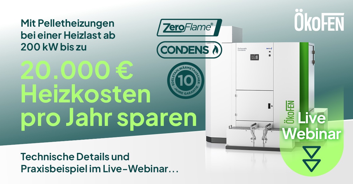 💰 Der SC Gauting spart mit unserem ÖkoFEN Condens XL bis zu 20.000€ Heizkosten p.a. und heizt CO2-neutral. 🔥

Mehr dazu im Live-Webinar am 23.07. 👇

okofenakademie25.clickmeeting.com/condens-xl-100…

#ÖkoFEN #PellematicCondensXL #HeizkostenSparen #NachhaltigeEnergie #GewerbeHeizung #Gebäudetechnik