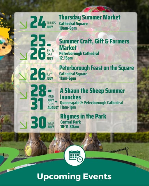 PeterboroughCC's tweet image. ☺️ Here's a round-up of events happening in the next week.
If you know of any other events going on, please drop them down below in the comments ⬇️
📅 Dates and timings are correct at the time of posting