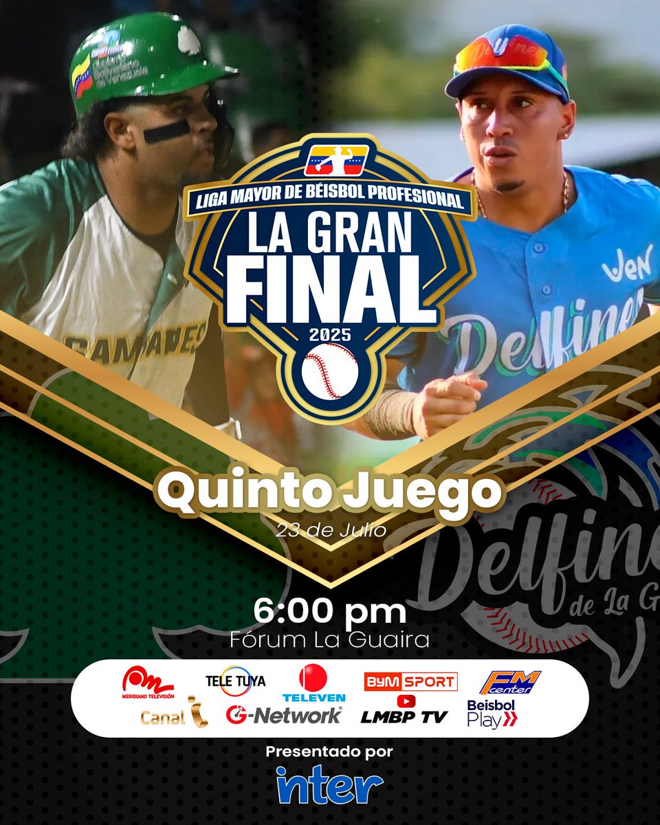 LMBP_ve's tweet image. La serie se va de La Guaira 🔥🔥🔥
¿Se marchará @samanesbbc con su primer título en la #LMBP? ¿@delfinesdelg extenderá la serie a Maracay nuevamente? 👀
No te pierdas ni un detalle y conéctate con @tumundointer, la fibra que mueve a Venezuela 💙
#AhoraEnVenezuelaHayMasBeisbol