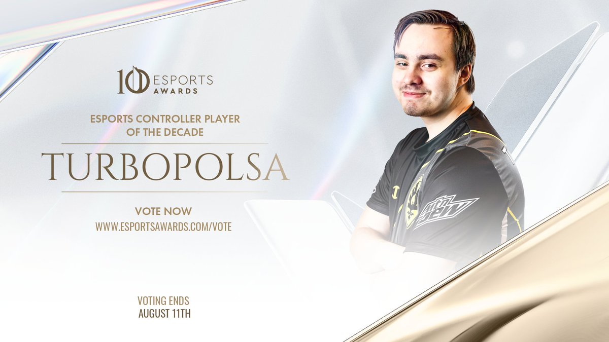 esportsawards's tweet image. Vote for your favorite nominee of the Esports Controller Player of the Decade award.
@Crimsix
@Turbopolsa
@Kaydops
@SnakeBiteFPS
Remember, you can VOTE EVERY DAY, once a day.
✅ Vote now: esportsawards.com/vote/
Voting closes on August 11th
