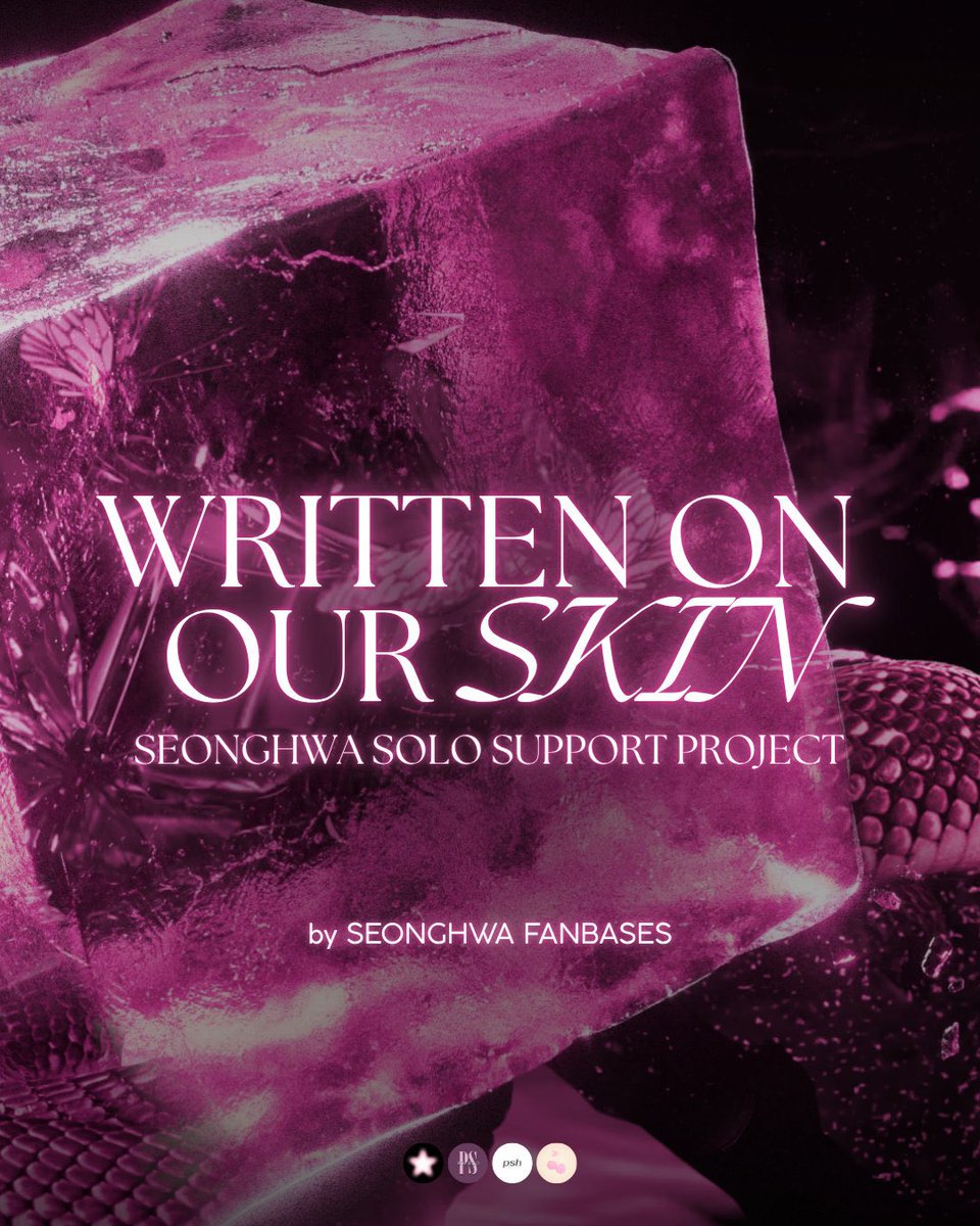 pshsource's tweet image. — ATINYs, we’re excited to share the Written On Our Skin project!
This project is all about ATINYs coming together to celebrate Seonghwa’s first solo and support Skin on all platforms!
Stay tuned for more information 🩶
#SkinBySeonghwa #WrittenOnOurSkin
#SEONGHWA #성화