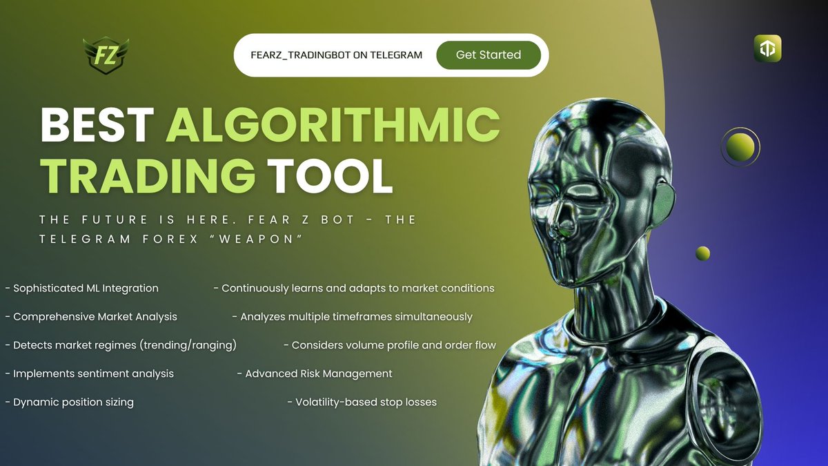 FEARZ_BOT's tweet photo. π‘ AI-Powered Trading Signals | No Broker Access Needed
π§ ML + TA + Sentiment Logic
β οΈ Signal Only When the Timingβs Right
π Built for Traders. Not Gamblers.
π Welcome to the Future of Smart Forex Automation
#Fintech #TechForTraders #AIEdge #MachineLearning #algotrading https://t.co/R0n6QdGjqo