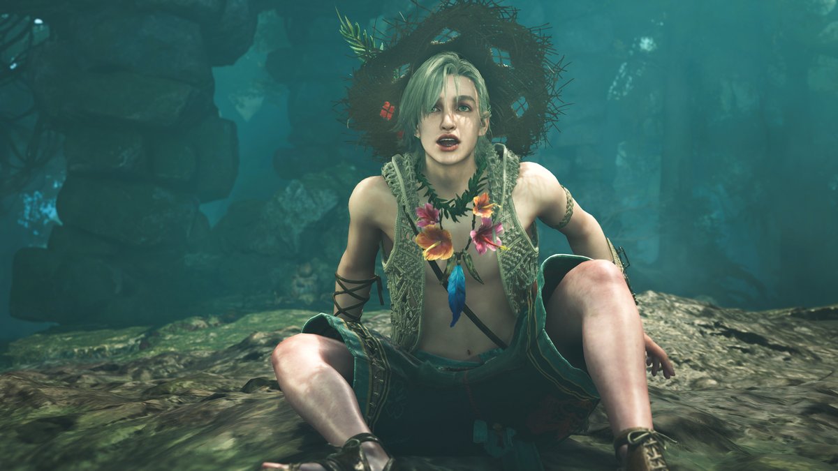 monsterhunter's tweet image. Alma, Erik, and Gemma are enjoying some fun in the sun with special new outfits! Find them in their perfect summer gear now during the Festival of Accord: Flamefete. 🔥