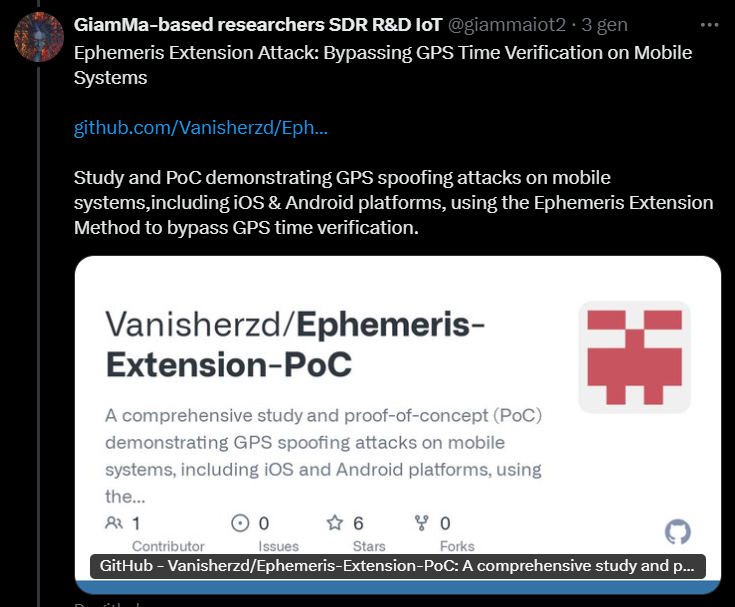 Broadcast Ephemerides ? 😎🤓

GNSS Science Support Centre: GSSC Now, GNSS Datasets and Datalabs Anywhere!

gssc.esa.int/portal/

Giammaiot2 (Ephemeris OR Ephemerides)
x.com/search?q=Giamm…