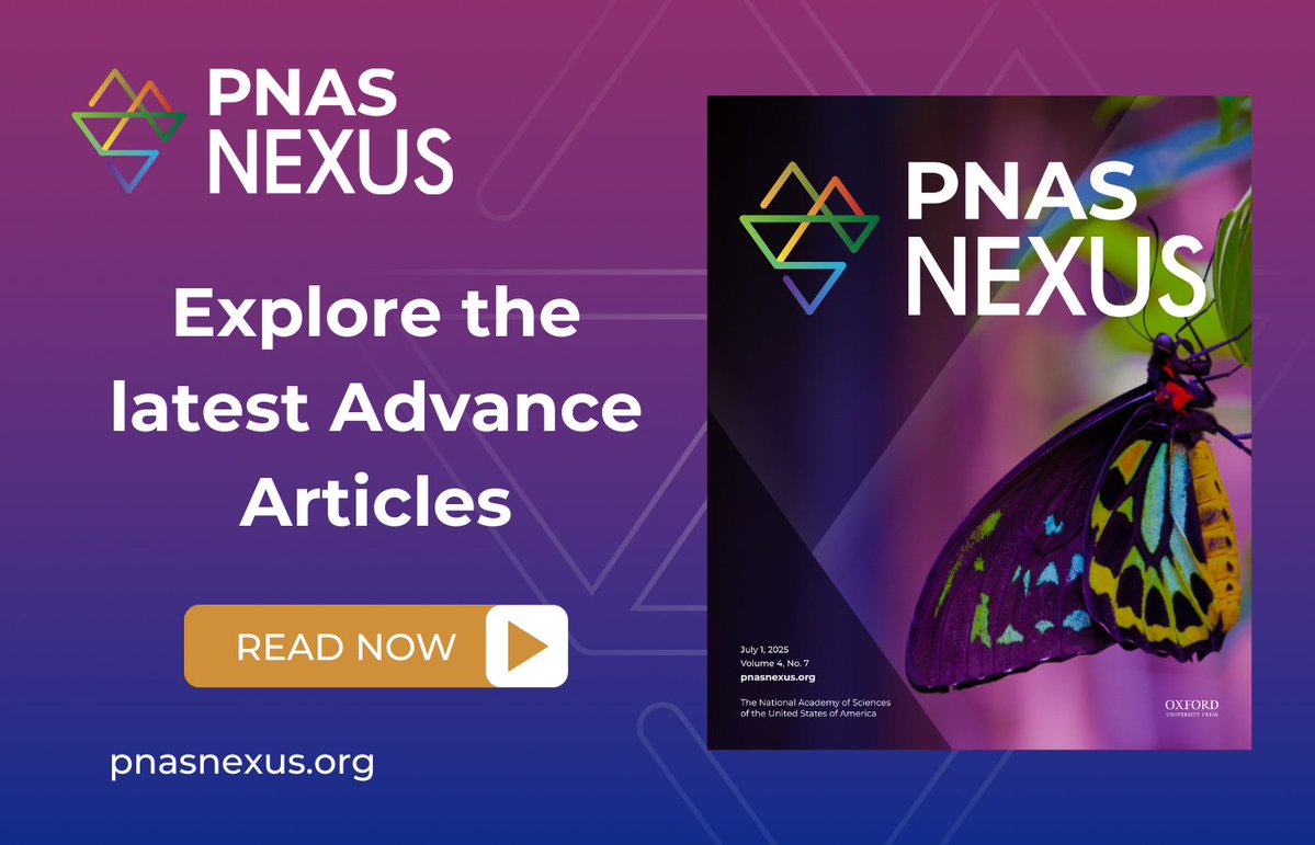 PNASNexus's tweet image. In this week’s Advanced Articles: We delve into how extreme climate whiplash events drive divergent responses of mosquito-borne diseases, the role of evolvability in navigating fitness landscapes, and more. In PNAS Nexus: ow.ly/lSmf50Wu2b4