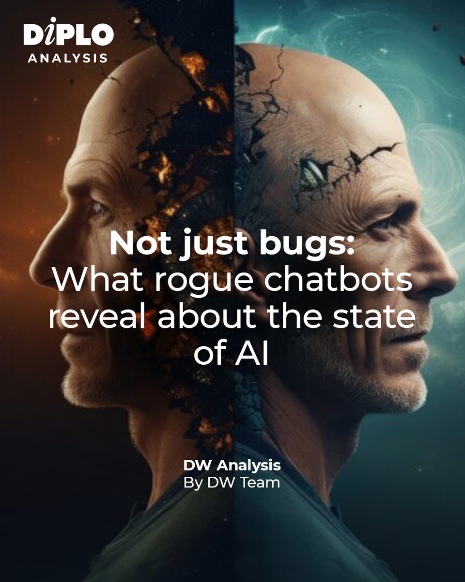 DiplomacyEdu's tweet image. What do Microsoft’s Tay meltdown, Google’s LaMDA ‘sentience’ scare, Meta’s BlenderBot conspiracy spree, and xAI’s Grok chaos have in common?
They reveal a hard truth about AI:
- The biggest risks aren’t from sentient machines but from human design choices, biased data,…