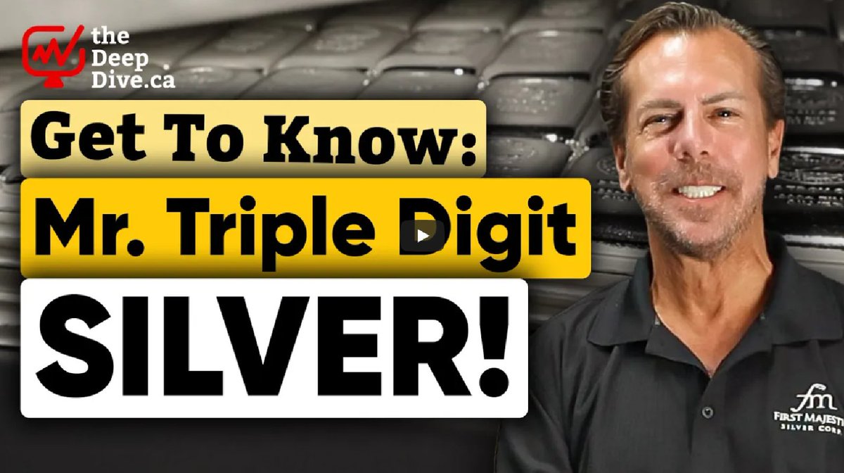First Majestic (@fmsilvercorp) on Twitter photo Get to know <a href="/FMSilverCorp/">First Majestic</a>'s <a href="/keith_neumeyer/">Keith Neumeyer</a>, also known as Mr. #TripleDigitSilver!
Watch here <a href="/TheDeepDive_ca/">The Deep Dive</a> <a href="/YouTube/">YouTube</a> : youtube.com/watch?v=pmn75v…
<a href="/FirstMintLLC/">First Mint</a> #BuyPhysical #GotSilver $AG Get to know <a href="/FMSilverCorp/">First Majestic</a>'s <a href="/keith_neumeyer/">Keith Neumeyer</a>, also known as Mr. #TripleDigitSilver!
Watch here <a href="/TheDeepDive_ca/">The Deep Dive</a> <a href="/YouTube/">YouTube</a> : youtube.com/watch?v=pmn75v…
<a href="/FirstMintLLC/">First Mint</a> #BuyPhysical #GotSilver $AG