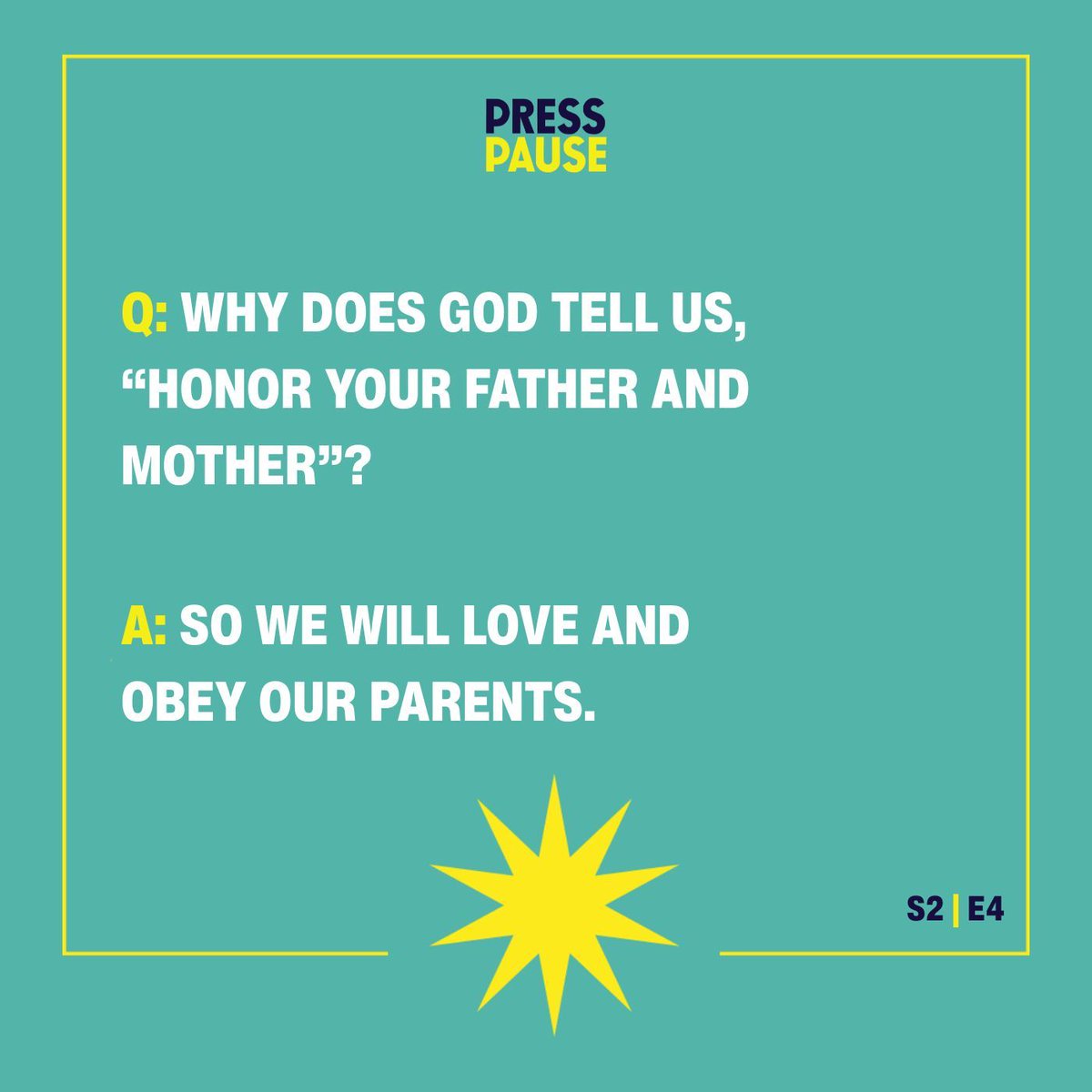 JaredSKennedy's tweet image. Last week on Press Pause, we unpacked the fifth commandment. Q. Why does God tell us, “Honor your father and mother”? A. So we will love and obey our parents.
Subscribe to the podcast here (gospelcenteredfamily.com/press-pause-po… ), and listen along all summer.