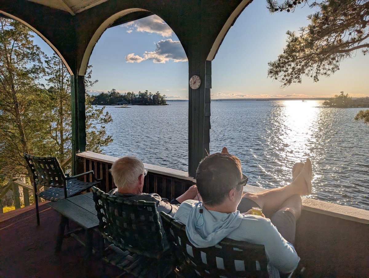 squarrier's tweet image. Quality time with my father! Sharing the beauty of Chippewa Bay. #UpState @savetheriver #epicdowntime