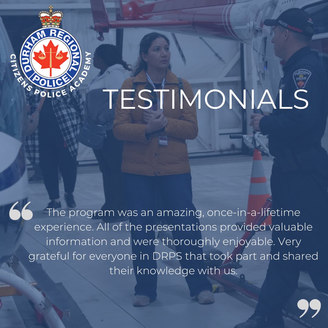 DRPS's tweet image. 🚨 Last Call! 🚨
Today is the final day to apply for the DRPS Citizens Academy!
Don’t miss your chance to get a behind-the-scenes look at how DRPS works!
🕔 Deadline: Midnight Tonight
For more information: drps.ca/news/drps-citi…
