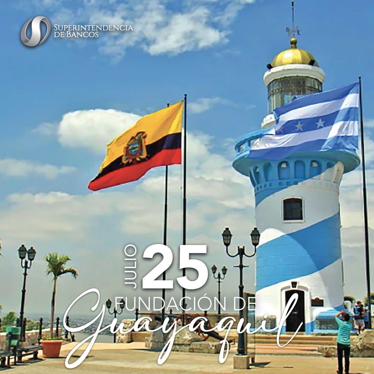 #FundaciónDeGuayaquil | Conmemoramos los 4⃣9⃣0⃣años de fundación de la Perla del Pacífico, ciudad emblemática para el desarrollo económico y financiero del país.

Desde la Superintendencia de Bancos, reafirmamos nuestro compromiso con una supervisión sólida que acompañe el