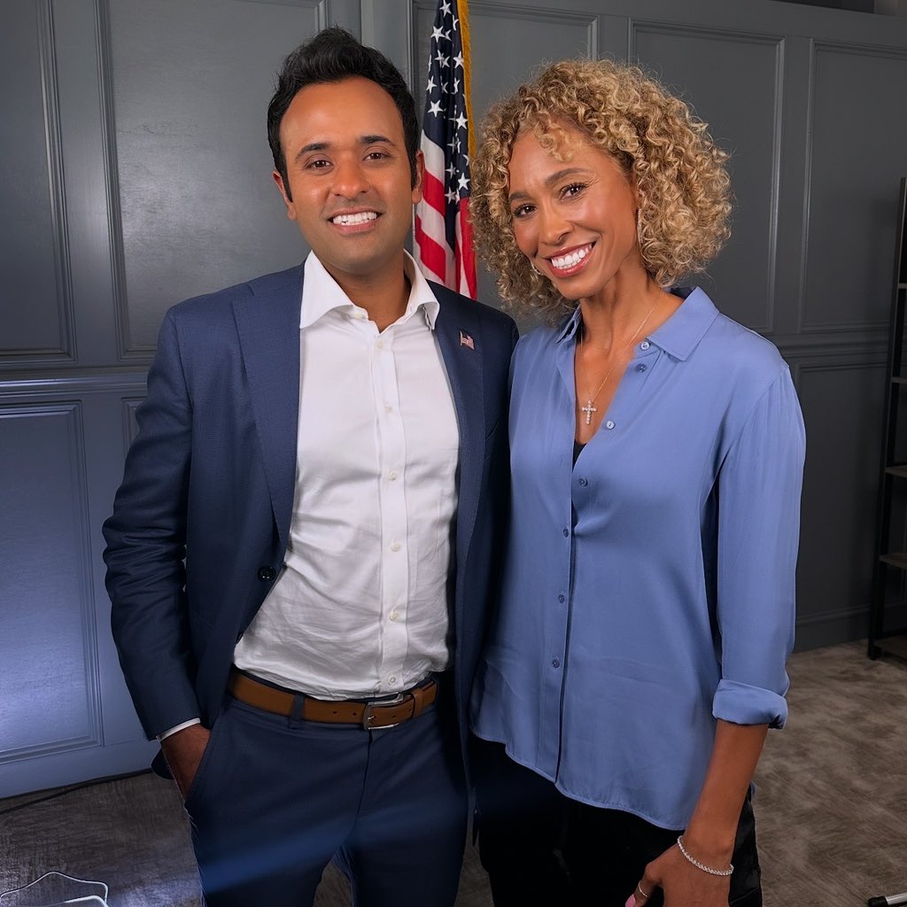 Sage Steele (@sagesteele) on Twitter photo From his humble beginnings in Cincinnati, Ohio… to a self-made billionaire who shocked everyone but himself with an incredible run for president of the United States…<a href="/VivekGRamaswamy/">Vivek Ramaswamy</a> is about as impressive a human being as I’ve ever been around.
I loved learning more about From his humble beginnings in Cincinnati, Ohio… to a self-made billionaire who shocked everyone but himself with an incredible run for president of the United States…<a href="/VivekGRamaswamy/">Vivek Ramaswamy</a> is about as impressive a human being as I’ve ever been around.
I loved learning more about