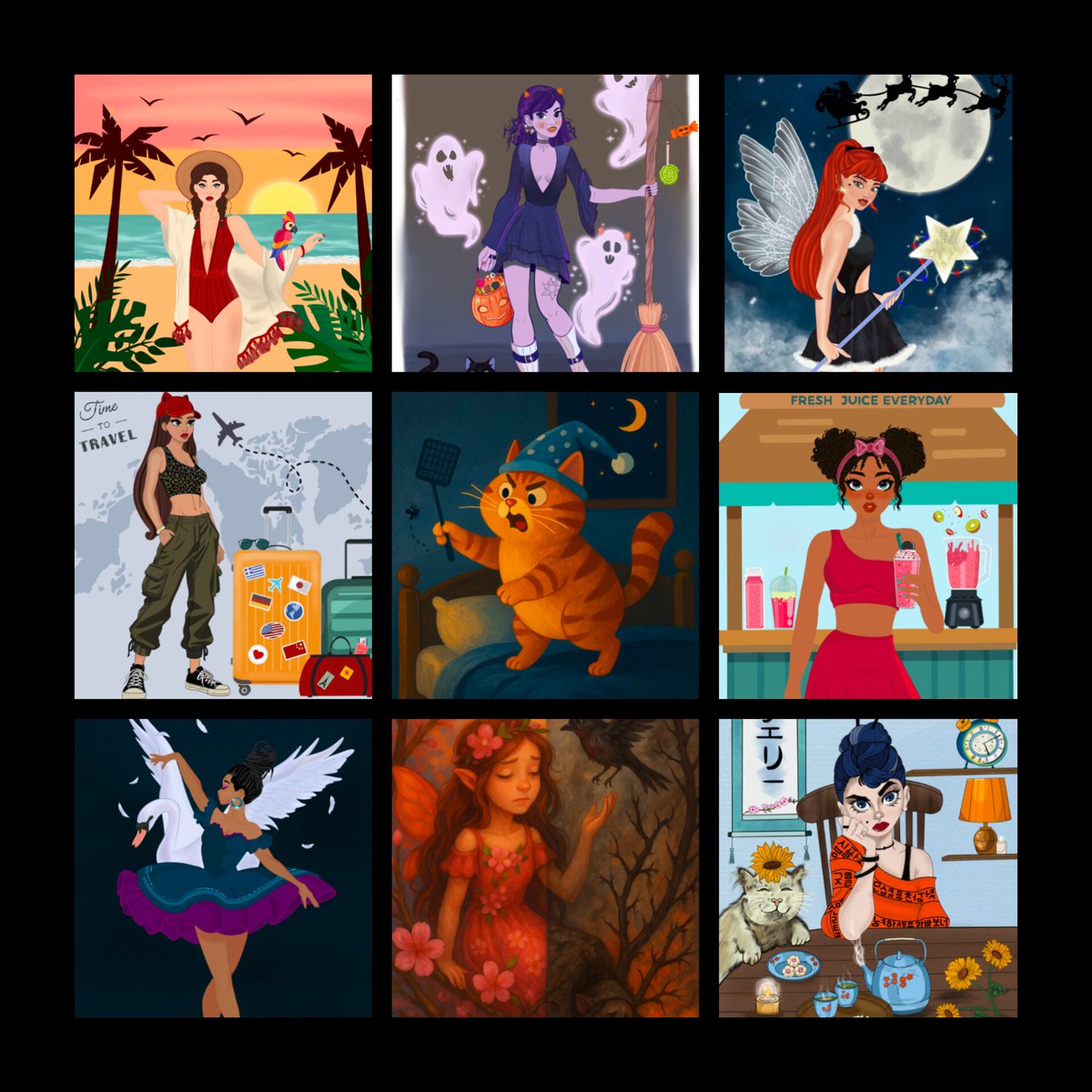 _FiFi1989_'s tweet image. Hi🤗,I'm a Self-taught digital artist. My paintings are absolutely simple, profound and fantastic,a delightful blend of abstract and realistic elements.The vibrant colors and unique shapes i incorporate into my art brings so much joy.🍒🥰