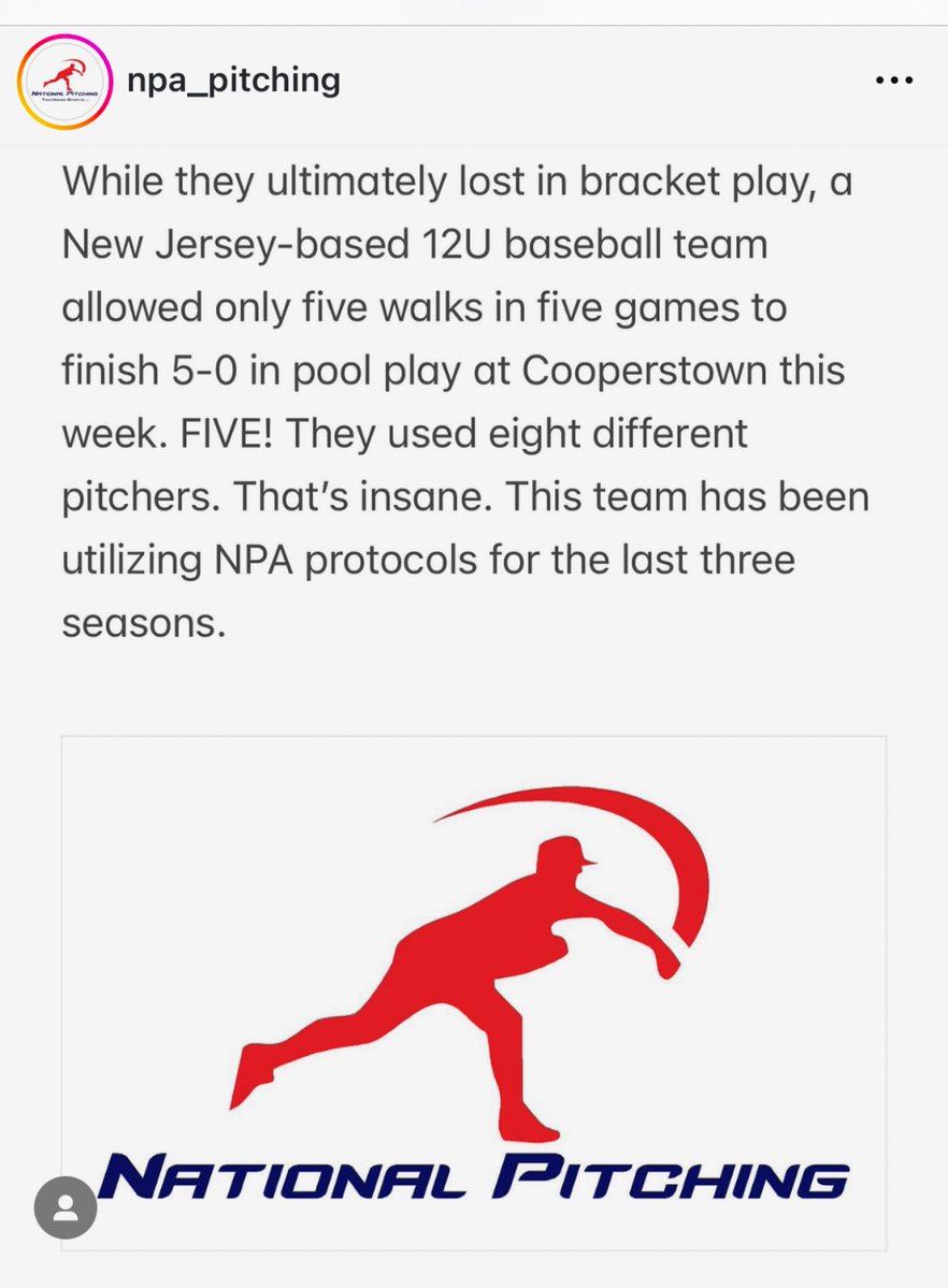 ToddStarowitz's tweet image. The rarity of this is beyond belief. EiGHT 12U pitchers combined for FIVE total walks in five pool play games at Cooperstown. Unfathomable!! @JeffPassan @SlangsOnSports @NPA_Pitching @PitchingNinja @TeamMSTRD @tomhouse