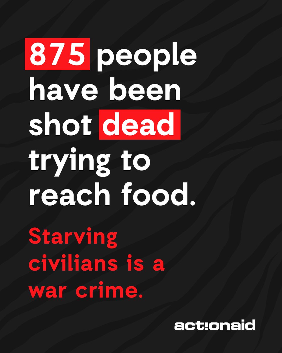 ActionAid's tweet image. Children go hungry, aid is blocked, and Gaza is collapsing. Swipe the carousel to see why we’re calling this a man-made famine.
We demand open crossings, a UN-led response, and a ceasefire NOW.
Read our full statement and share widely:
bit.ly/4fcK1Kk