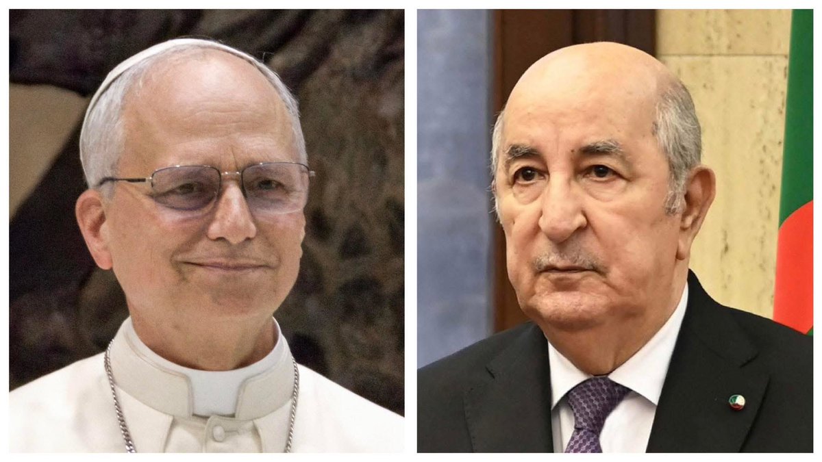 LeLienofficiel's tweet image. Le président algérien Abdelmadjid Tebboune entame ce jeudi une visite officielle au Vatican, où il sera reçu par le pape Léon XIV.
#Algérie #Vatican #Tebboune #LéonXIV