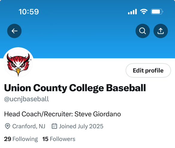 JkroegerJt's tweet image. Congrats to sgiordano0317@gmail.com taken over Union County College head baseball job. Good Luck my friend!