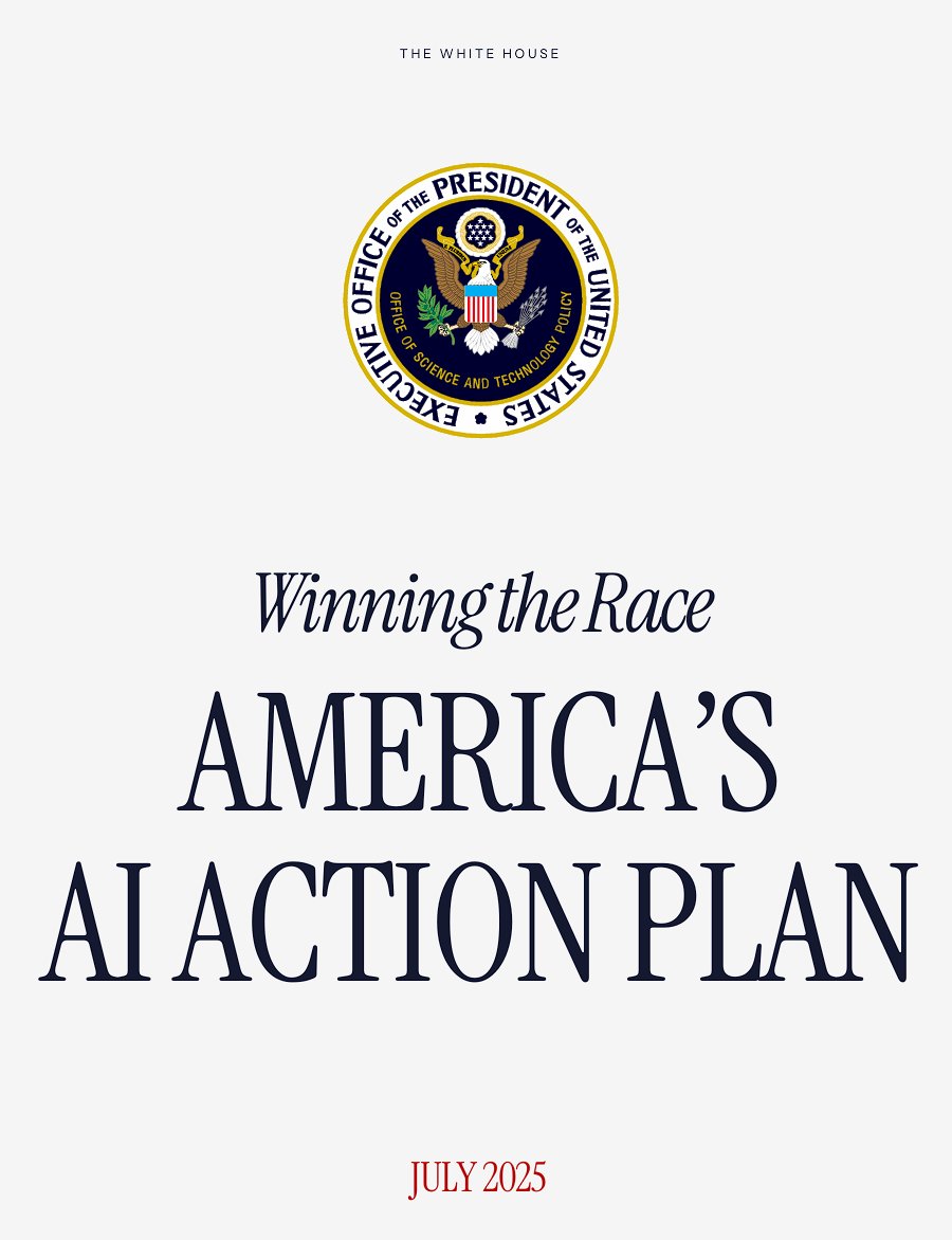 The White House just released America's AI Action Plan.

I've read the whole thing.

This document makes it very clear, that this is about "winning the AI race" and even compare it to the cold war era. It's a paper about national-security!

Here are the most important quotes:
 -