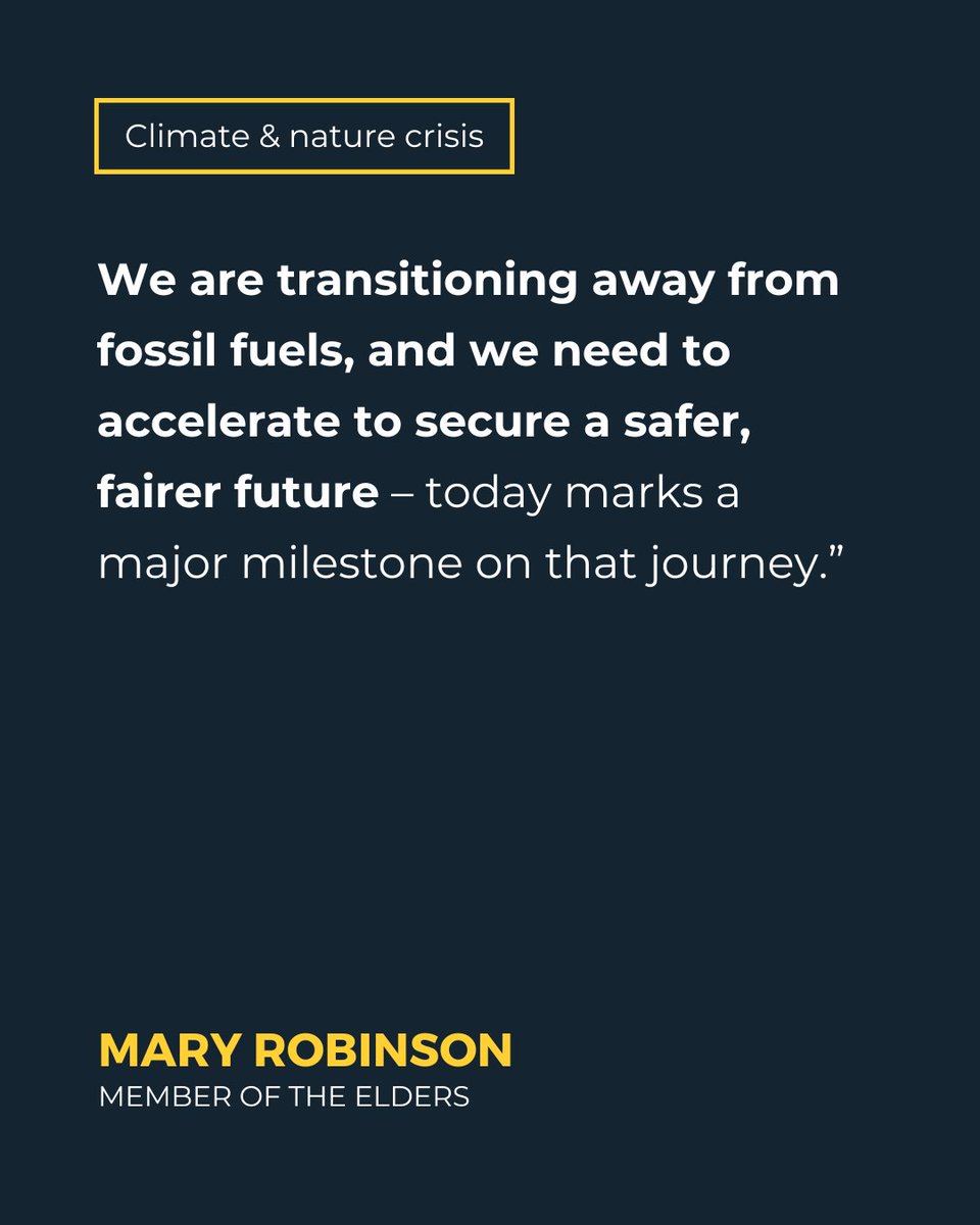 TheElders's tweet image. Today, the world’s highest court puts big emitters on notice.
Countries are bound by international law to protect people from the impacts of climate change, and governments must ramp up their efforts to transition away from fossil fuels.
@CIJ_ICJ