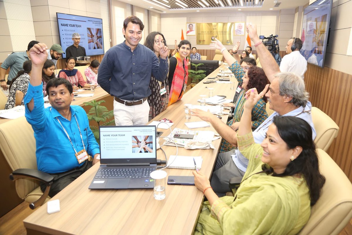 CMS VATAVARAN (@cmsvatavaran) on Twitter photo #BreathOfChange #CleanAir campaign Stakeholder Workshop by <a href="/moefcc/">MoEF&CC</a> & <a href="/CAQM_Official/">Commission for Air Quality Management</a> on strategy & storytelling through CMS left 40+ stakeholders from <a href="/WWFINDIA/">WWF-India</a> <a href="/terieiacp23/">TERI EIACP</a> <a href="/iihheiacp/">IIHH-EIACP RP</a> <a href="/spa_rp/">SPA-EIACP Programme Centre</a> <a href="/JNU_EIACP/">JNU EIACP Geodiversity</a> inspired. <a href="/pnvcms/">pn vasanti</a> <a href="/sabyesachi/">Sabyesachi Bharti</a> <a href="/PIB_India/">PIB India</a> <a href="/PrinSciAdvGoI/">Principal Scientific Adviser, Govt. of India</a> #BreathOfChange #CleanAir campaign Stakeholder Workshop by <a href="/moefcc/">MoEF&CC</a> & <a href="/CAQM_Official/">Commission for Air Quality Management</a> on strategy & storytelling through CMS left 40+ stakeholders from <a href="/WWFINDIA/">WWF-India</a> <a href="/terieiacp23/">TERI EIACP</a> <a href="/iihheiacp/">IIHH-EIACP RP</a> <a href="/spa_rp/">SPA-EIACP Programme Centre</a> <a href="/JNU_EIACP/">JNU EIACP Geodiversity</a> inspired. <a href="/pnvcms/">pn vasanti</a> <a href="/sabyesachi/">Sabyesachi Bharti</a> <a href="/PIB_India/">PIB India</a> <a href="/PrinSciAdvGoI/">Principal Scientific Adviser, Govt. of India</a>