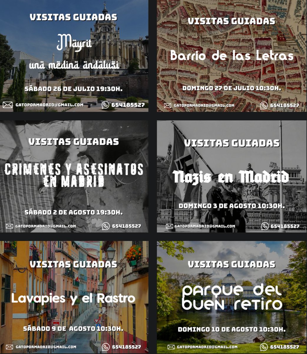 Estas son mis próximas visitas guiadas.

Reserva tu plaza por WhatsApp al 654185527 o por email a gatopormadrid@gmail.com 

Más información 👇
gatopormadrid.com/2024/01/01/vis…