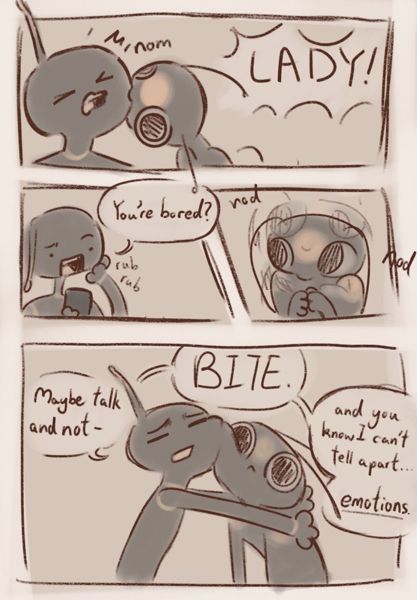 delulu_croutons's tweet photo. Usually when I post things other than forsaken it flops but like these ocs I have are my MUSE
Lady the ADHD bug & Pill the Autism bug
Chapter 1: Speaking is Hard
#oc #DeceiveMe (this tag is for the series) https://t.co/YQrIpn4cpU