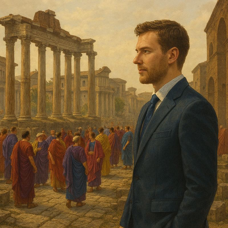 rossiadam's tweet image. In Ancient Rome, 1oz of gold bought a fine toga. Today, 1oz of gold buys a handmade suit.
This is a favorite truism amongst gold bugs.
Maybe it feels a little too perfect, like economic poetry.
But it’s pretty spot on … a story that stuck because the math keeps roughly…