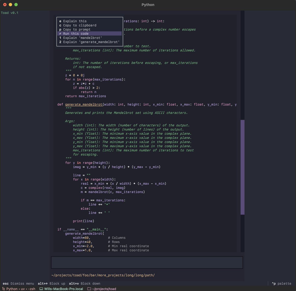 willmcgugan's tweet image. The Toad is out of the bag! 🛍🐸

Announcing Toad - a universal UI for agentic coding in the terminal

willmcgugan.github.io/announcing-toa…