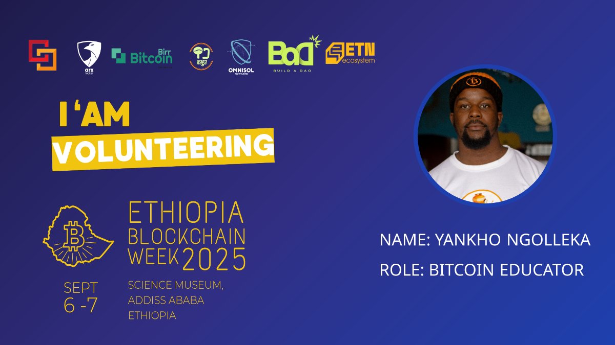codaMW's tweet image. We will not stop until Africa is Orange #EthopiaBlockchainWeek. We will preach Bitcoin mining ⛏️, Women in Bitcoin, lighting ⚡and the future of Bitcoin for Africa
@hananext @hmichellerose @willbaxter88 @Bhodlr1 @yipclouds @21MMforthe21st @JosefTetek @mpumwiredith @birr