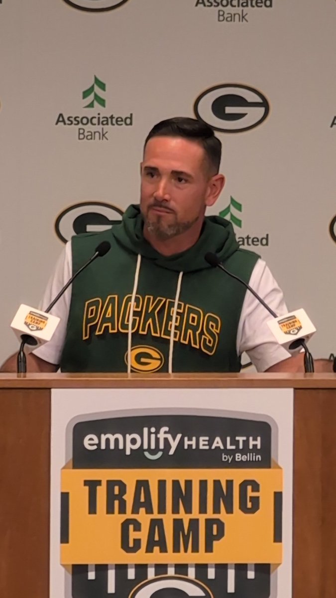 JohnMillerNBC26's tweet image. "Tucker is an ascending player. The guy works his ass off every day."
#Packers head coach Matt LaFleur on tight end Tucker Kraft.