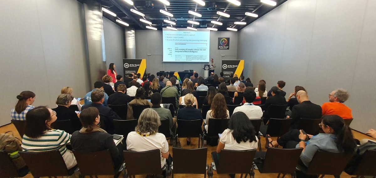 Ellis_Unit_Jena's tweet image. 🌱@Reichstein_BGC presented at @AIforGood Global Summit 2025 on July 8.
🛰️ Workshop: "Human-centered AI for Disaster Management: Empowering Communities through Standards"
🧭 Title: "AI for Early Warning of Complex Climate Risk – a science perspective"
🔗ellis-jena.eu/ai-for-good-gl…