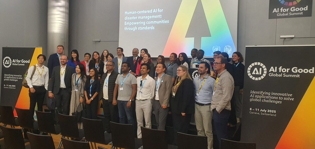 Ellis_Unit_Jena's tweet image. 🌱@Reichstein_BGC presented at @AIforGood Global Summit 2025 on July 8.
🛰️ Workshop: "Human-centered AI for Disaster Management: Empowering Communities through Standards"
🧭 Title: "AI for Early Warning of Complex Climate Risk – a science perspective"
🔗ellis-jena.eu/ai-for-good-gl…