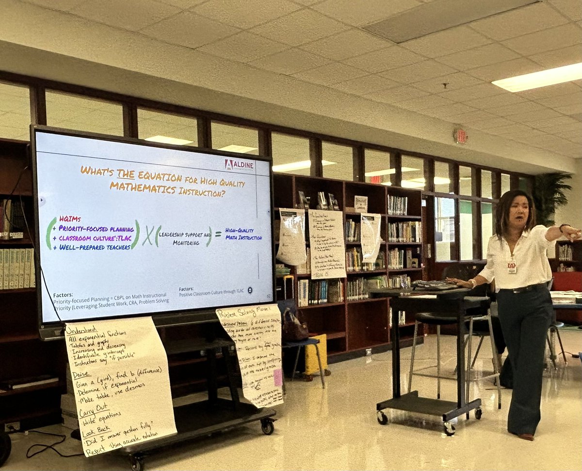mtwilliamsEdD's tweet image. 💥Exploring the new 💙Bluebonnet Algebra I curriculum and identifying innovative strategies to better support our Emergent Bilingual students.🗣️🫶🏽 @thebrowne_math @aniklt @AldineISD @AldineEsl