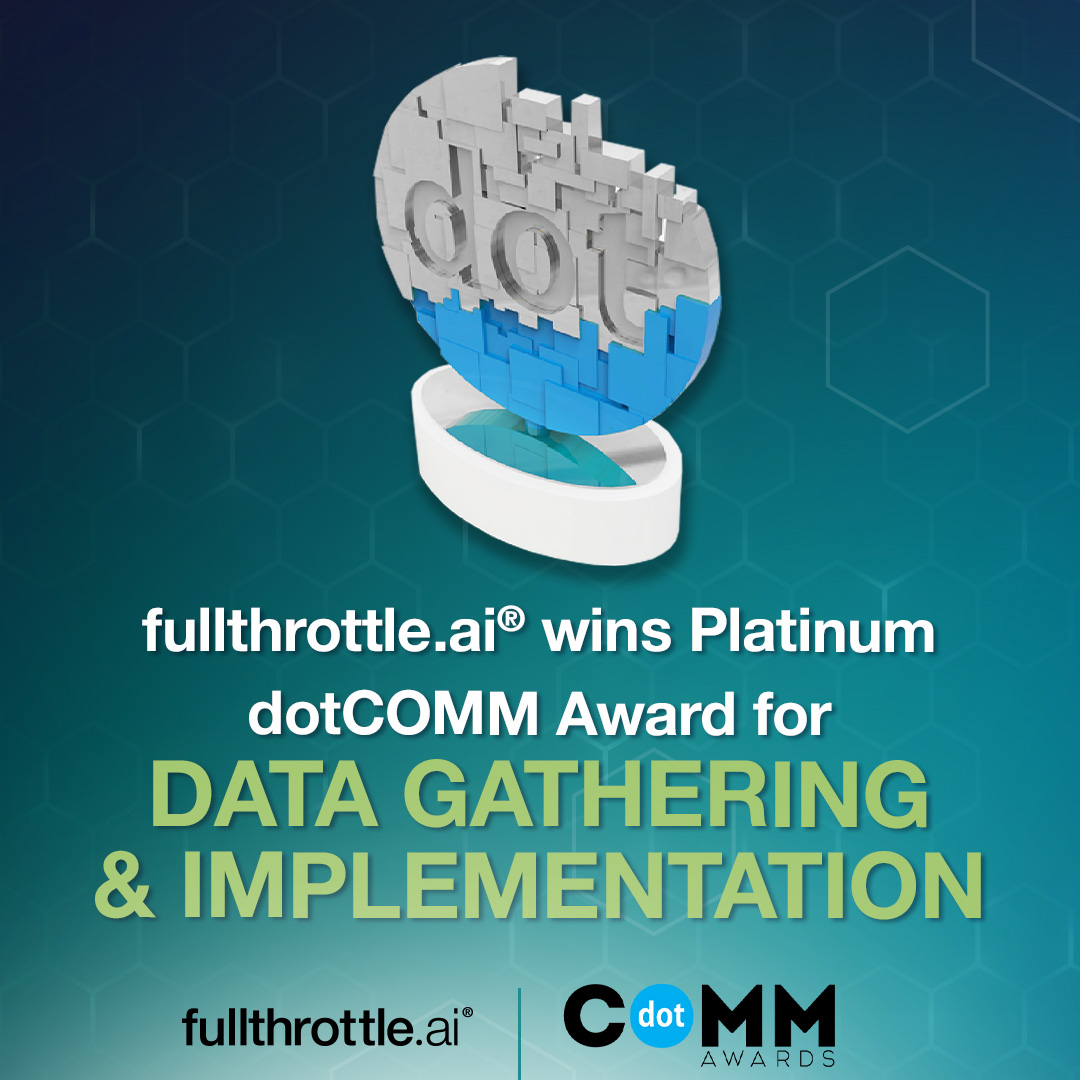 We just won a Platinum dotCOMM Award with Martin City Marketing! 🏆

📈 +24.62% AI-assisted sales
🚗 +10.2% monthly sales
🔥 2x more influenced vs. unassisted
All powered by first-party data — no 3P cookies.
See how: bit.ly/3TUwnle
#fullthrottleAI