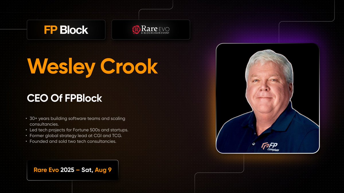 FP_Block's tweet image. Meet our CEO, @WCrook121465
Originally from Texas, Wesley’s spent over three decades building software teams, scaling consulting firms, and leading complex tech projects across industries. He’s worked with Fortune 500s, early-stage startups, and everything in between
Before FP…