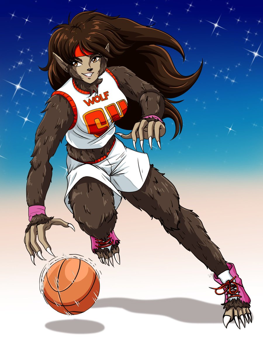 Wheeljack64's tweet image. #WerewolfWednesday Another piece of Jess from @tedbob84, this time of her embracing her inner Teen Wolf!