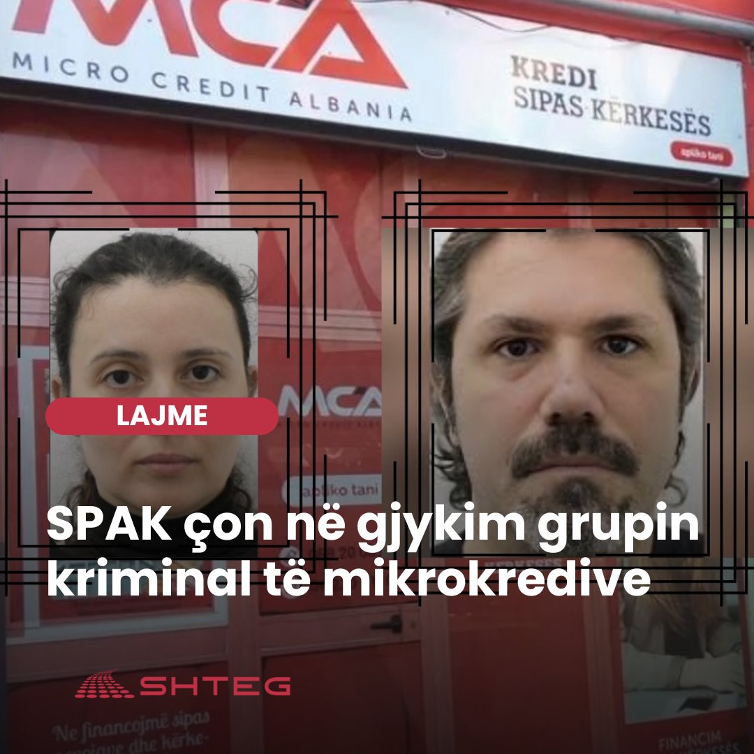 SPAK çon në gjykim grupin kriminal të mikrokredive

shteg.org/spak-con-ne-gj…
.
.
#SPAK #Mikrokredi #MashtrimFinanciar #Korrupsion #KrimEkonomik #Shqipëria #ShtegOrg #JoridaTabaku #Konsumatoret #Transparenca #Abuzime #KrimFinanciar #Investigim #KrimiKorporativ #TëDrejtateQytetarëve