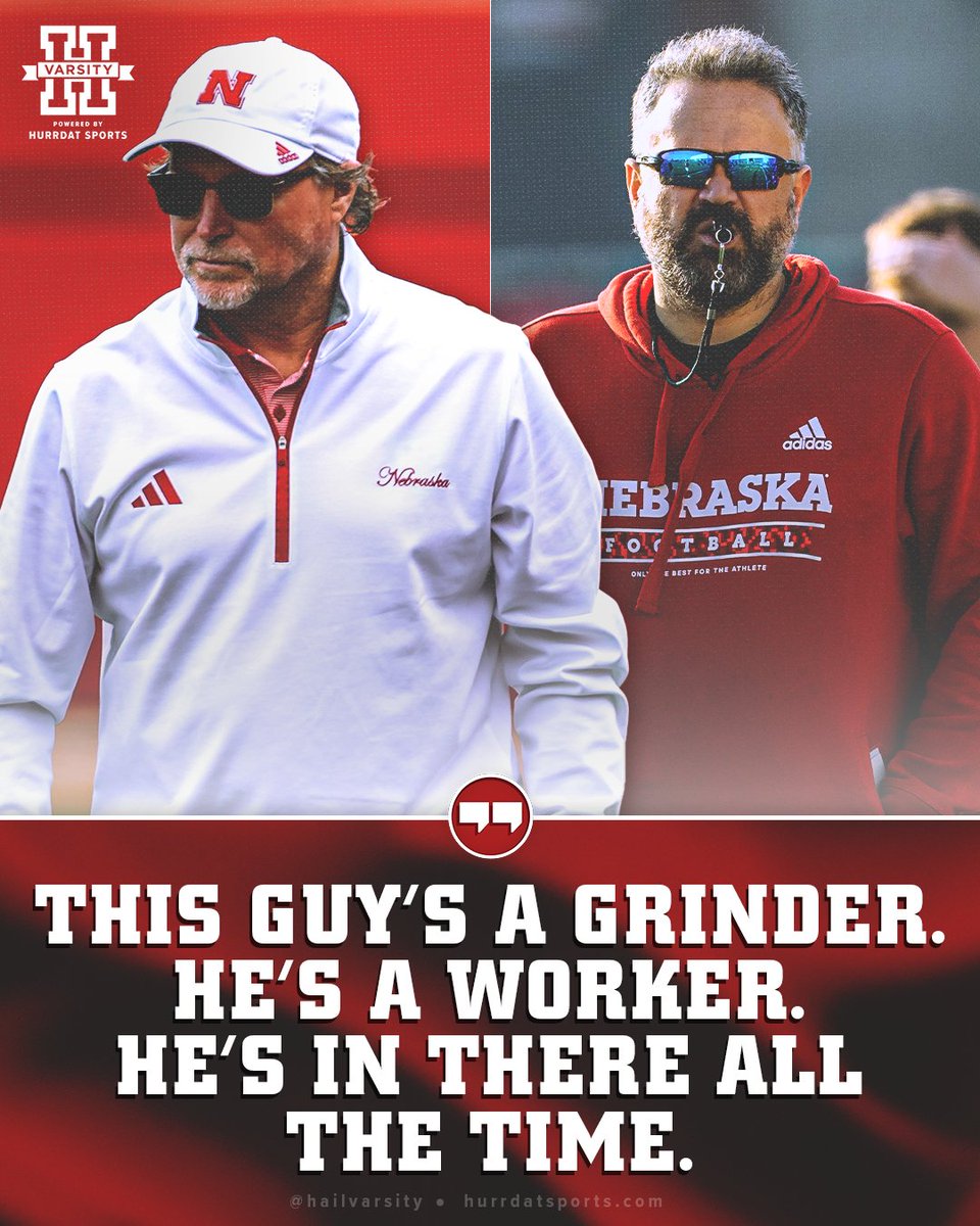 HailVarsity's tweet image. Matt Rhule raves about the work ethic of his play-caller Dana Holgorsen.
#GBR | #Huskers