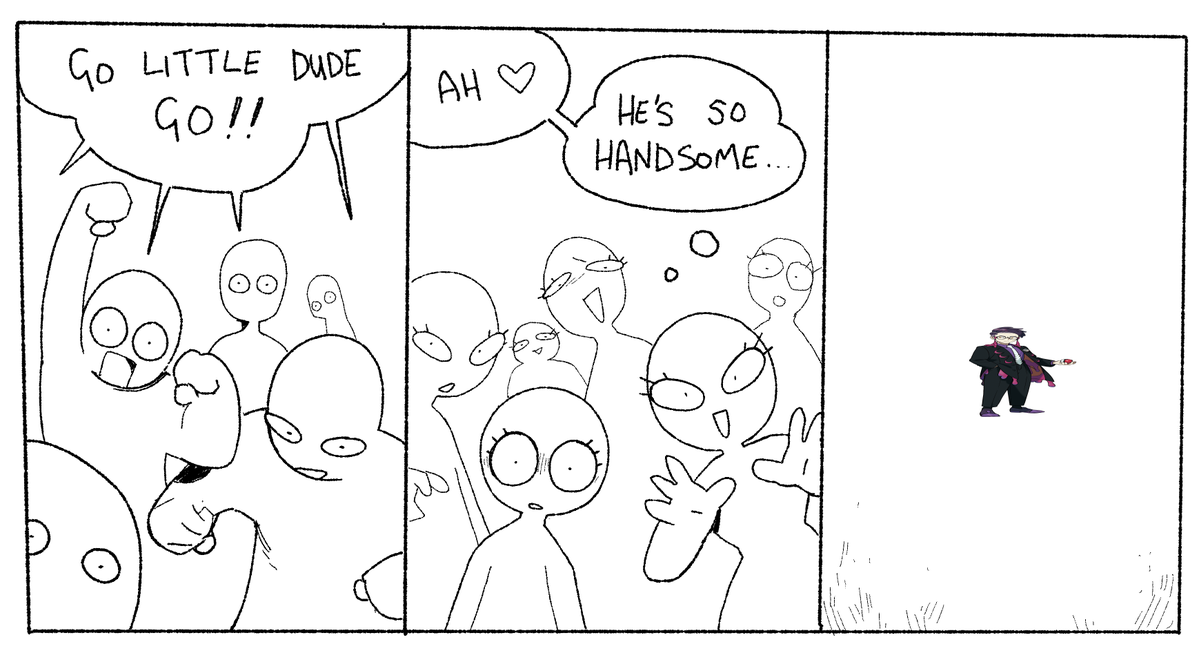 Mikuoz_art's tweet image. I love my short king #Corbeau
og comic by @/its_soup